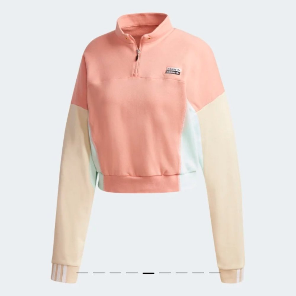 ADIDAS RYV Trace Pink Cropped Sweatsuit - Picture 4 of 12